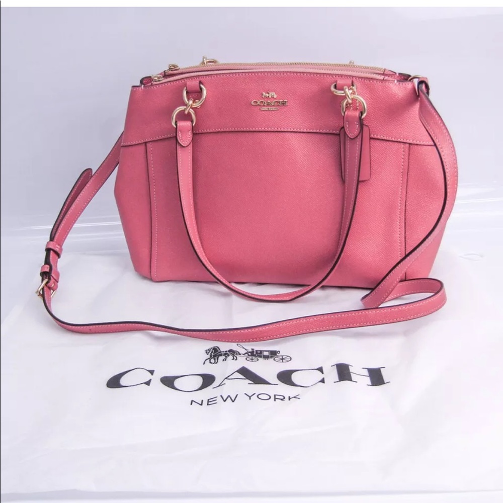 Coach Brook Peony Glitter Leather F32197 bag
